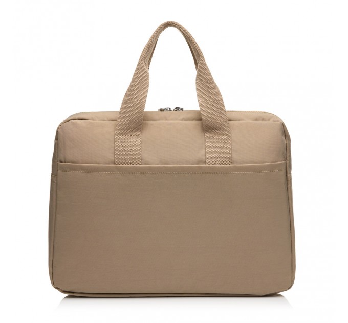 Жіноча ділова сумка-планшет з поліестера бежева BAGS4LIFE 88004