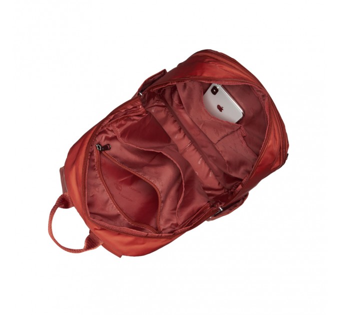 Рюкзак жіночий тканинний помаранчевий FOUVOR 2915-10