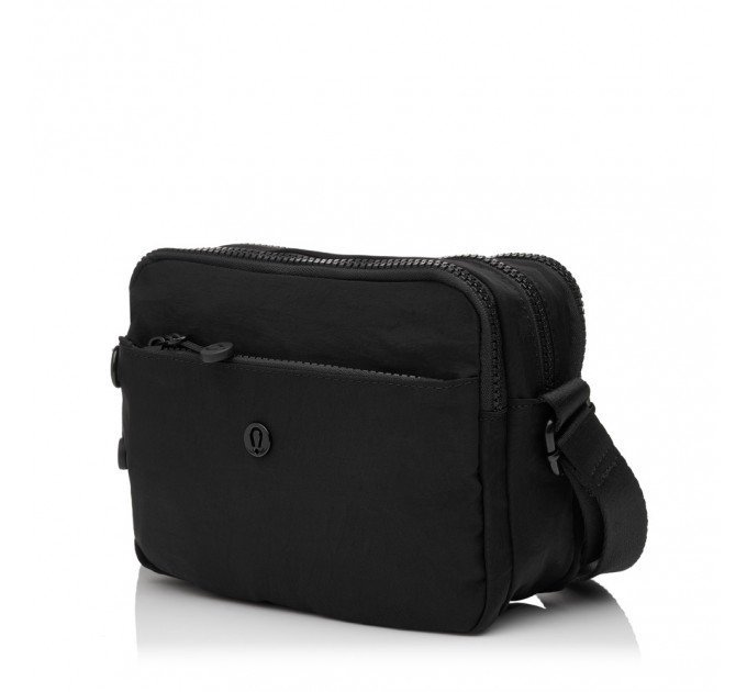 Сумка женская кросс-боди из полиэстера черная BAGS4LIFE 66906 горизонтальная