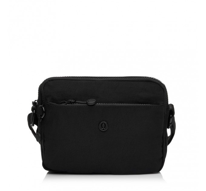 Сумка женская кросс-боди из полиэстера черная BAGS4LIFE 66906 горизонтальная