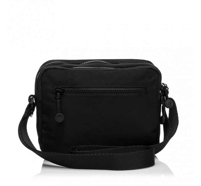 Сумка женская кросс-боди из полиэстера черная BAGS4LIFE 66906 горизонтальная