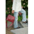 Жіноча сумка з натуральної шкіри бордова BAGS4LIFE 2103