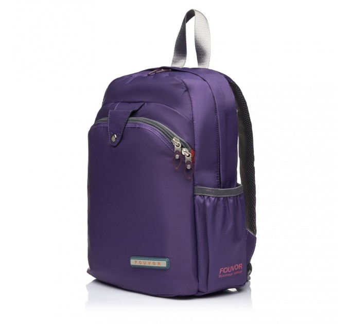 Рюкзак жіночий з поліестера фіолетовий FOUVOR 2587-11