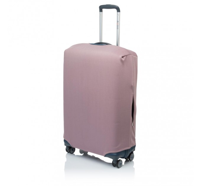 Чохол для валізи "ручна поклажа" рожевий тканинний Vito Torelli темна пудра