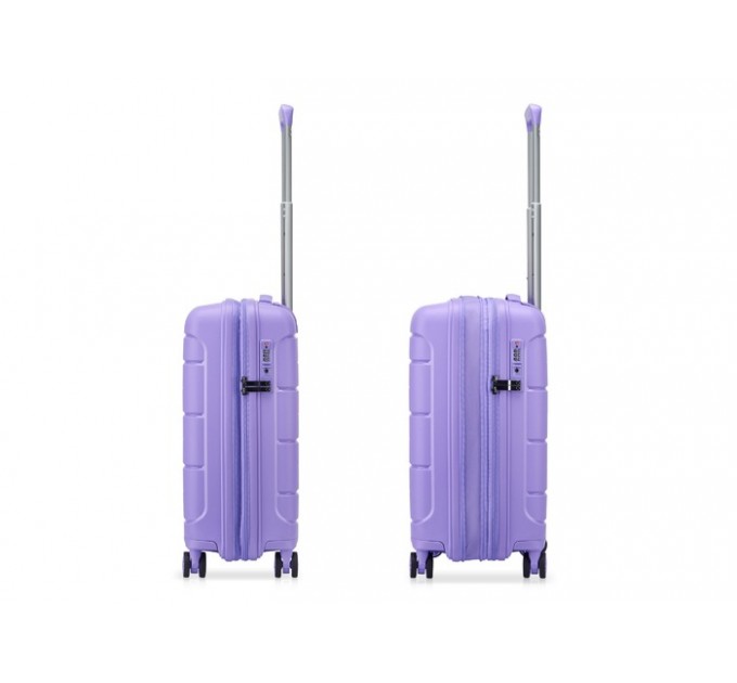 Чемодан маленький пластиковый лаванда Roncato Modo Starlight 423453/85 с расширением