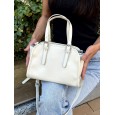 Жіноча сумка з натуральної шкіри молочна BAGS4LIFE 5515