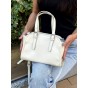 Жіноча сумка з натуральної шкіри молочна BAGS4LIFE 5515