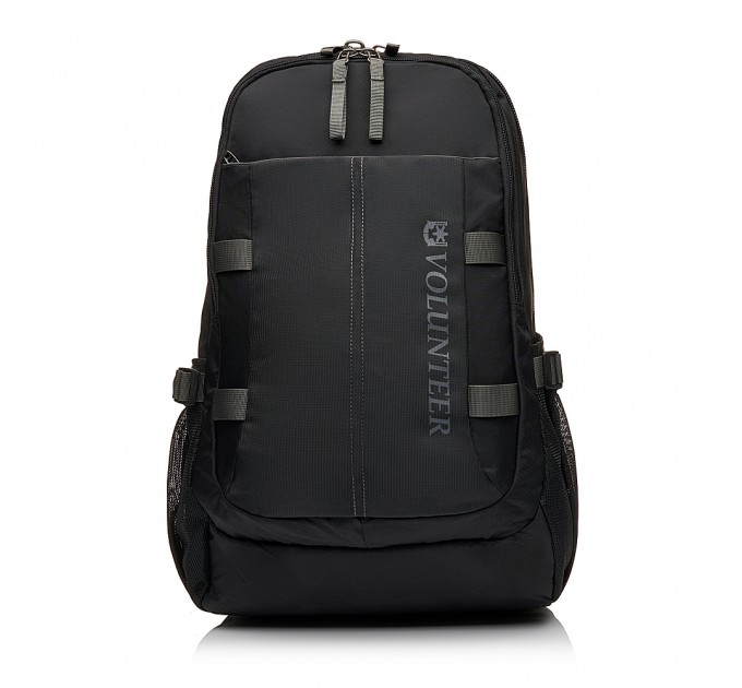 Мужской рюкзак из полиэстера черный VOLUNTEER 1804-03