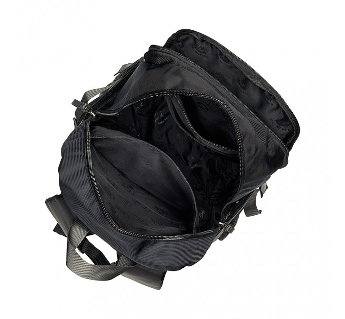 Мужской рюкзак из полиэстера черный VOLUNTEER 1804-03