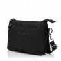 Сумка крос-боді жіноча з поліестера чорна BAGS4LIFE 88007 стьобана кишеня