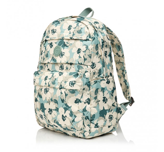 Рюкзак женский из полиэстера зеленый принт BAGS4LIFE 91001
