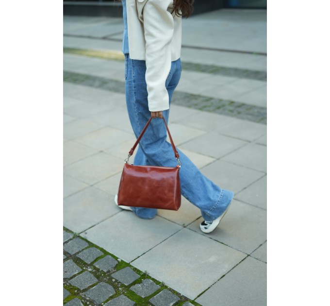 Сумка для жінок шкіряна коньяк Vito Torelli 1065 2126