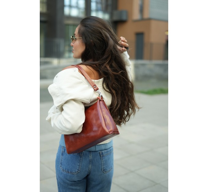 Сумка для жінок шкіряна коньяк Vito Torelli 1065 2126