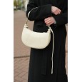 Женская сумка-хобо с натуральной кожи молочная BAGS4LIFE 716С