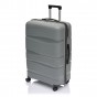 Большой чемодан из полипропилена BAGS4LIFE PP002 серый