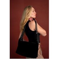 Женская сумка из натуральной кожи и замши черная Vito Torelli 1105 6003/1000 Женская сумка из натуральной кожи и замши черная Vito Torelli 1105 6003/1000