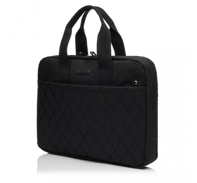 Жіноча ділова сумка-планшет з поліестера чорна BAGS4LIFE 88004