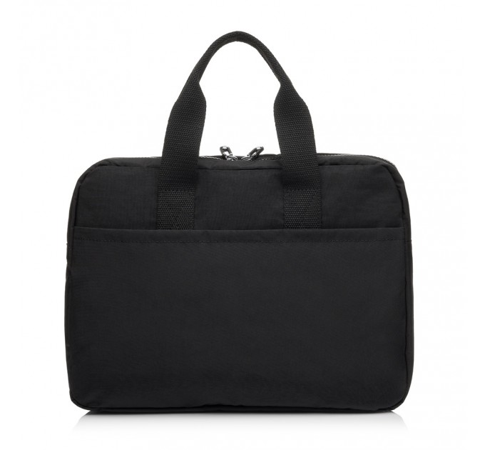 Жіноча ділова сумка-планшет з поліестера чорна BAGS4LIFE 88004