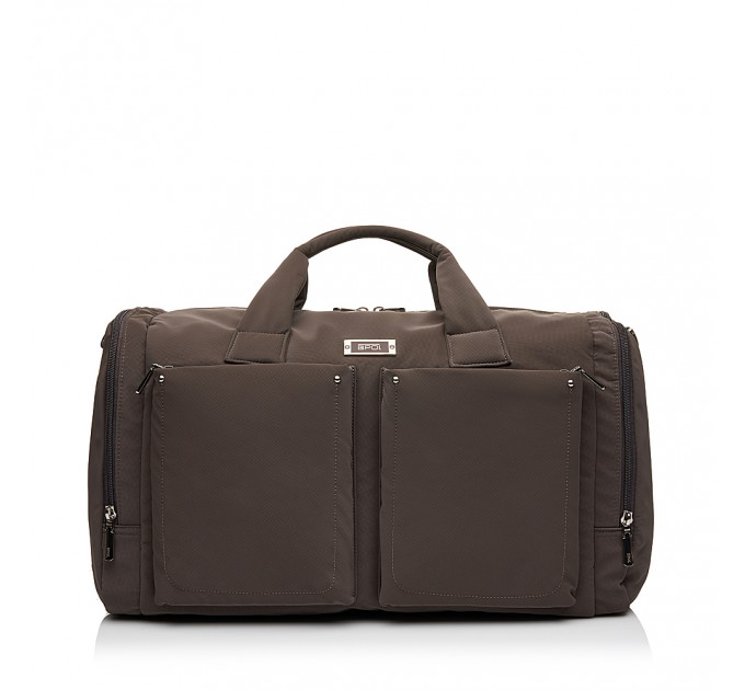 Дорожная сумка из полиэстера коричневая EPOL 6116-08