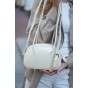 Сумка жіноча з натуральної шкіри біло-молочна BAGS4LIFE 899
