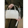 Сумка жіноча з натуральної шкіри біло-молочна BAGS4LIFE (T) 5159