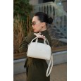 Сумка жіноча з натуральної шкіри біло-молочна BAGS4LIFE (T) 5159