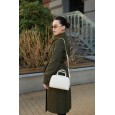 Сумка жіноча з натуральної шкіри біло-молочна BAGS4LIFE (T) 5159