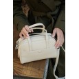 Сумка жіноча з натуральної шкіри біло-молочна BAGS4LIFE (T) 5159