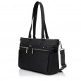 Женская деловая сумка-шоппер из полиэстера черная EPOL 6102-07