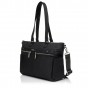 Женская деловая сумка-шоппер из полиэстера черная EPOL 6102-07