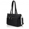 Женская деловая сумка-шоппер из полиэстера черная EPOL 6102-07