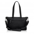 Женская деловая сумка-шоппер из полиэстера черная EPOL 6102-07