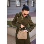 Сумка жіноча з натуральної шкіри бежева BAGS4LIFE 81899 з довгою ручкою