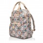 Рюкзак женский из полиэстера бежевый принт BAGS4LIFE 91101 с ручками