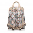 Рюкзак женский из полиэстера бежевый принт BAGS4LIFE 91101 с ручками
