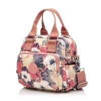 Сумка жіноча з поліестера рожевий принт BAGS4LIFE 91403 з двома ручками