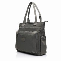 Жіноча сумка-шопер з поліестера сіра BAGS4LIFE 5195 з короткими ручками