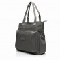 Жіноча сумка-шопер з поліестера сіра BAGS4LIFE 5195 з короткими ручками