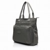 Жіноча сумка-шопер з поліестера сіра BAGS4LIFE 5195 з короткими ручками