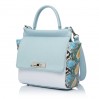 Шкіряна жіноча сумка Vito Torelli 1004m блакитна