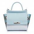 Шкіряна жіноча сумка Vito Torelli 1004m блакитна
