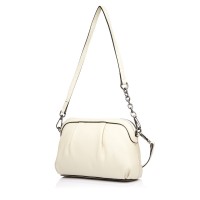 Жіноча сумка-клатч з натуральної шкіри біла BAGS4LIFE 6688