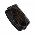 Чоловіча сумка-месенджер з натуральної шкіри чорна BAGS4LIFE MAN 7109 з короткою ручкою