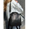 Рюкзак женский из натуральной кожи черный BAGS4LIFE 706