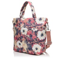 Сумка-шопер жіноча з поліестера рожевий принт BAGS4LIFE 91406 з двома ручками