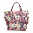 Сумка-шопер жіноча з поліестера рожевий принт BAGS4LIFE 91406 з двома ручками