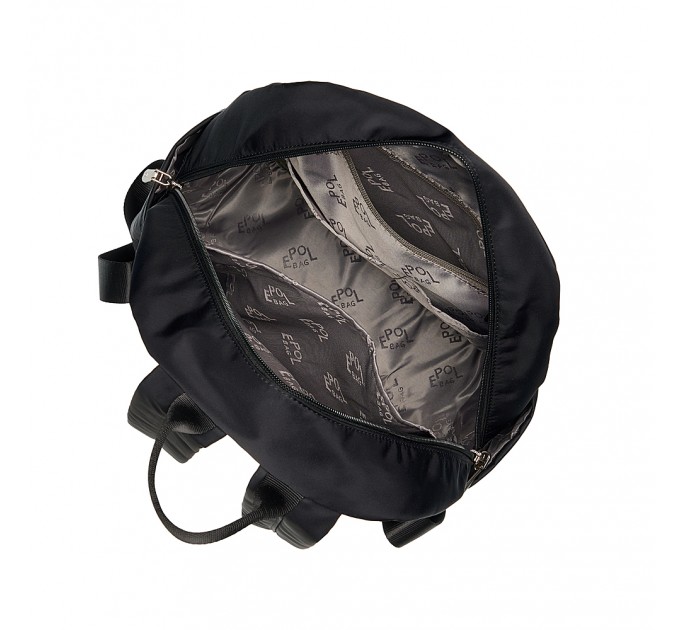 Рюкзак жіночий з поліестера чорний EPOL 6102-03