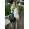 Женский рюкзак из натуральной кожи черный BAGS4LIFE 712