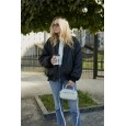 Жіноча сумка з натуральної шкіри біло-молочна BAGS4LIFE 6028 з ремінцем