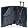Большой чемодан из полипропилена BAGS4LIFE PP002 светло-синий